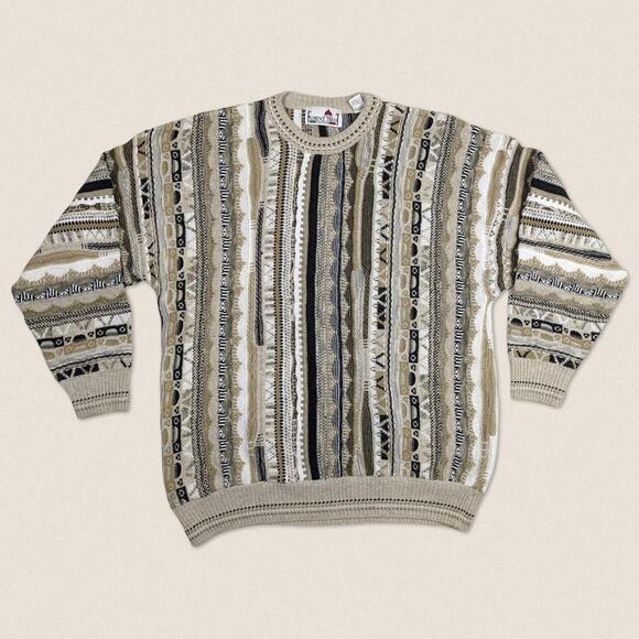 Florence Tricot Other - Vintage Grandpa Sweater Coogi Style Florence Tricot Size XL